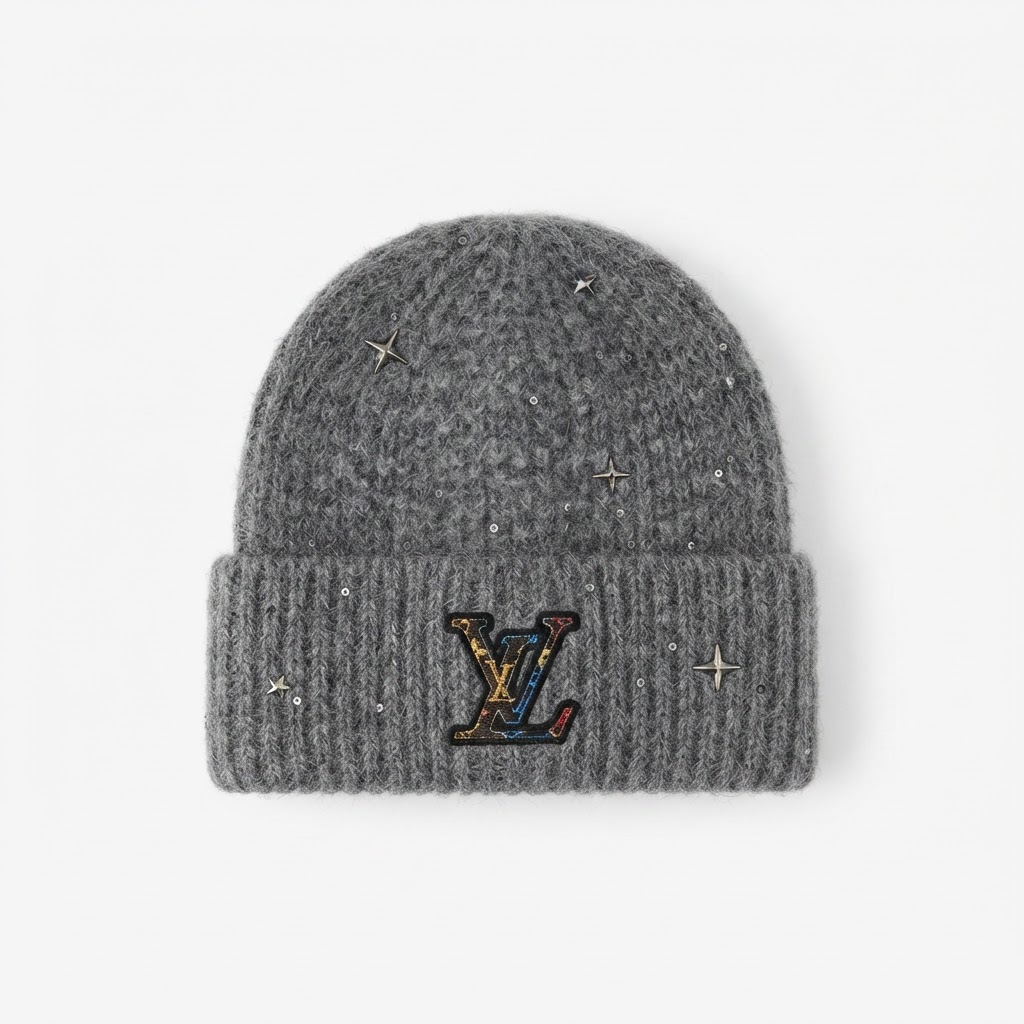 Louis Vuitton Rainbow LV Logo Knit Beanie