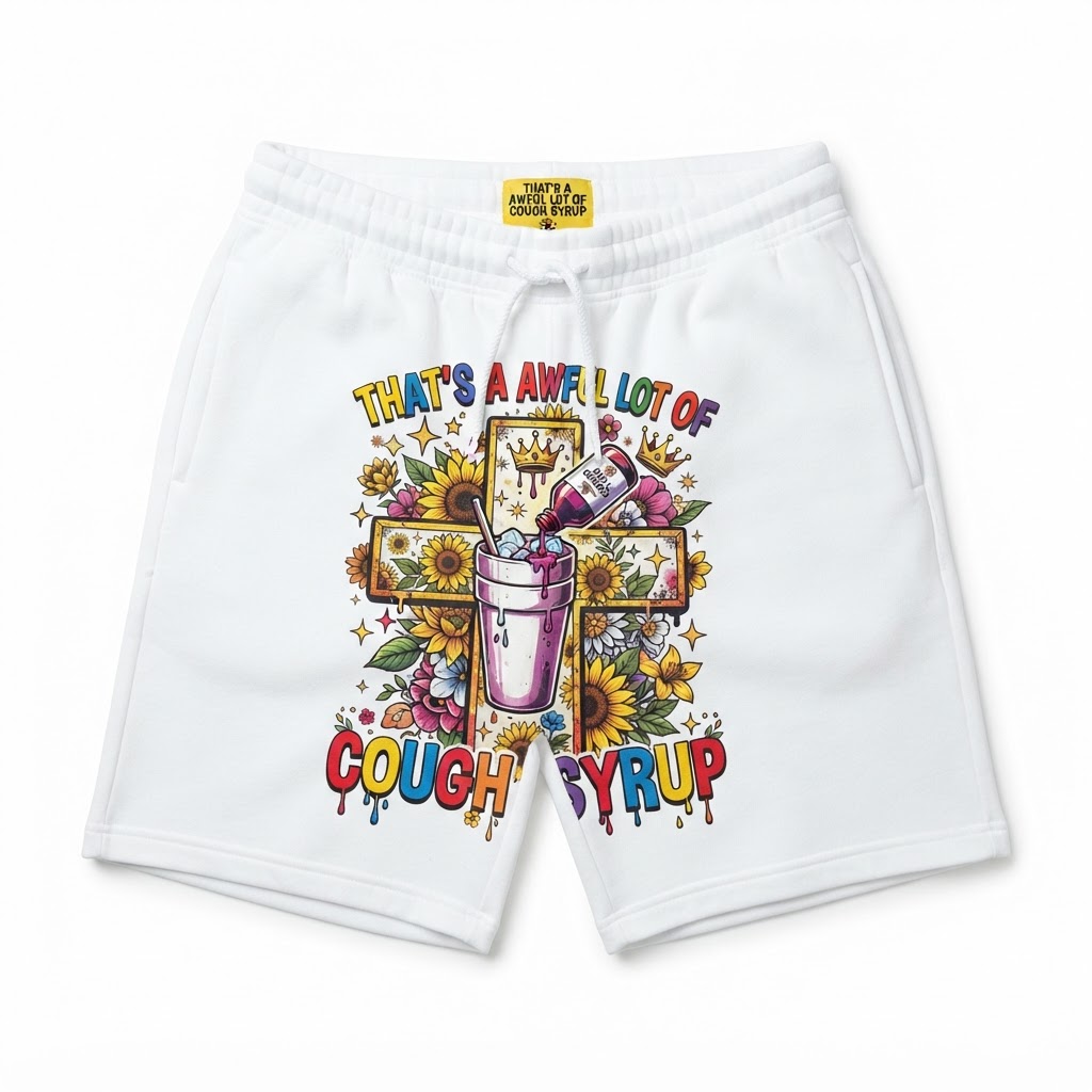 TAALOCS Shorts — White Sunflower Cough Cup