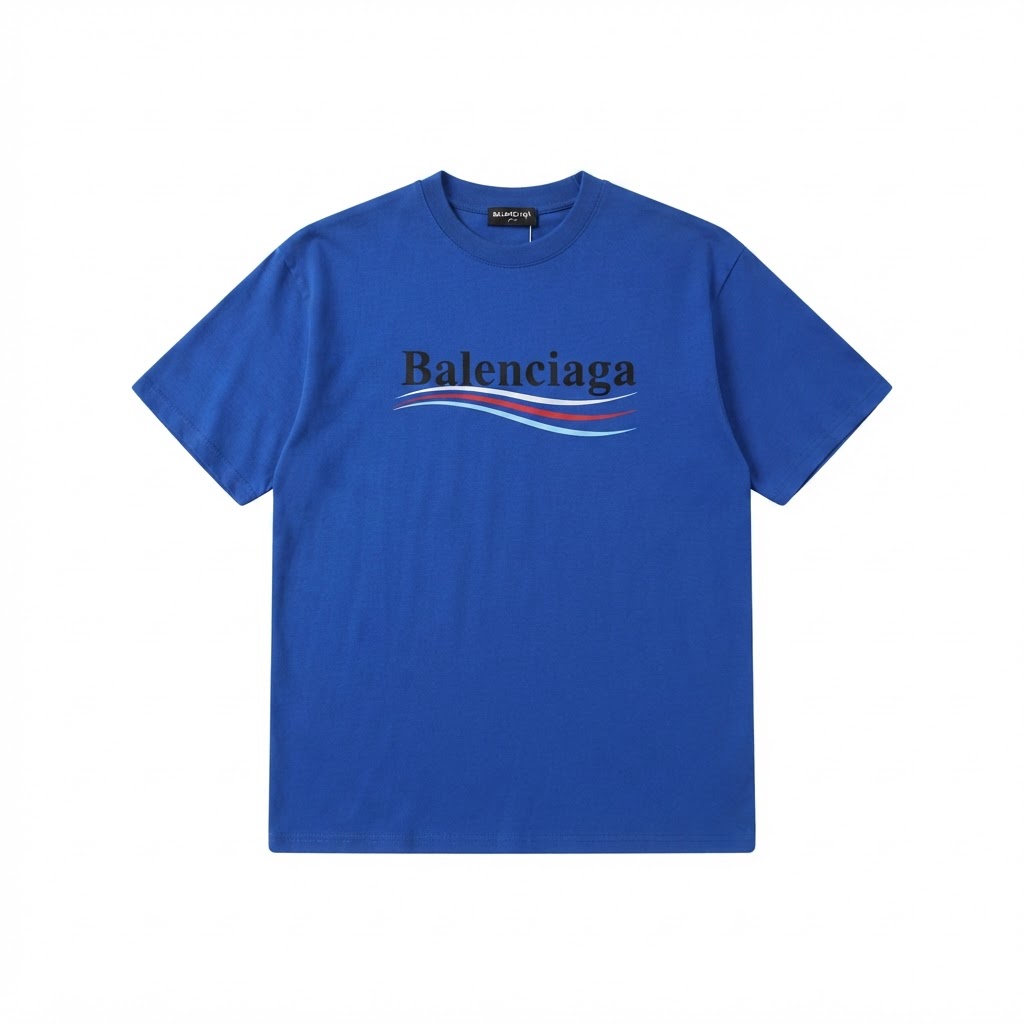BALENCIAGA Wave Logo Tee