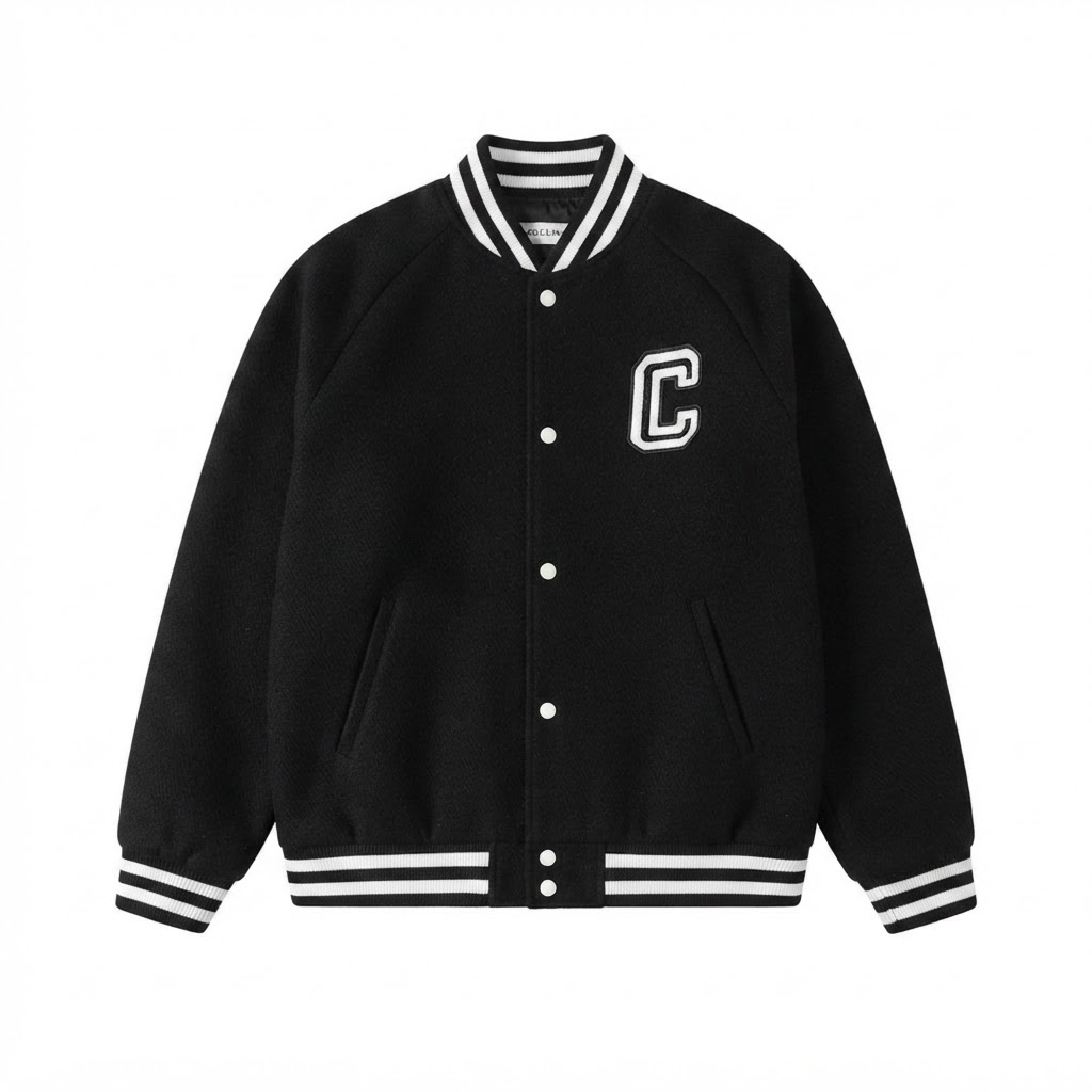 CELINE Black Varsity Jacket