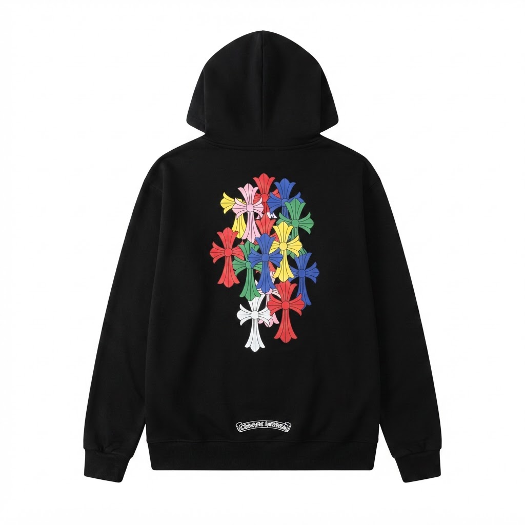 Chrome Hearts Multicolor Cross Hoodie