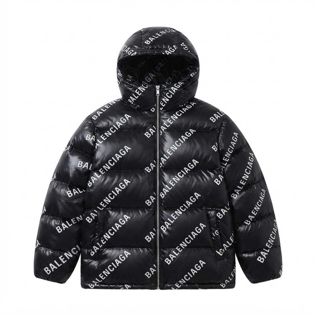 Balenciaga Logo Puffer Jacket