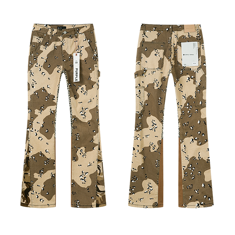 Purple Brand Sand Camo Carpenter Flare Jeans (Women's)