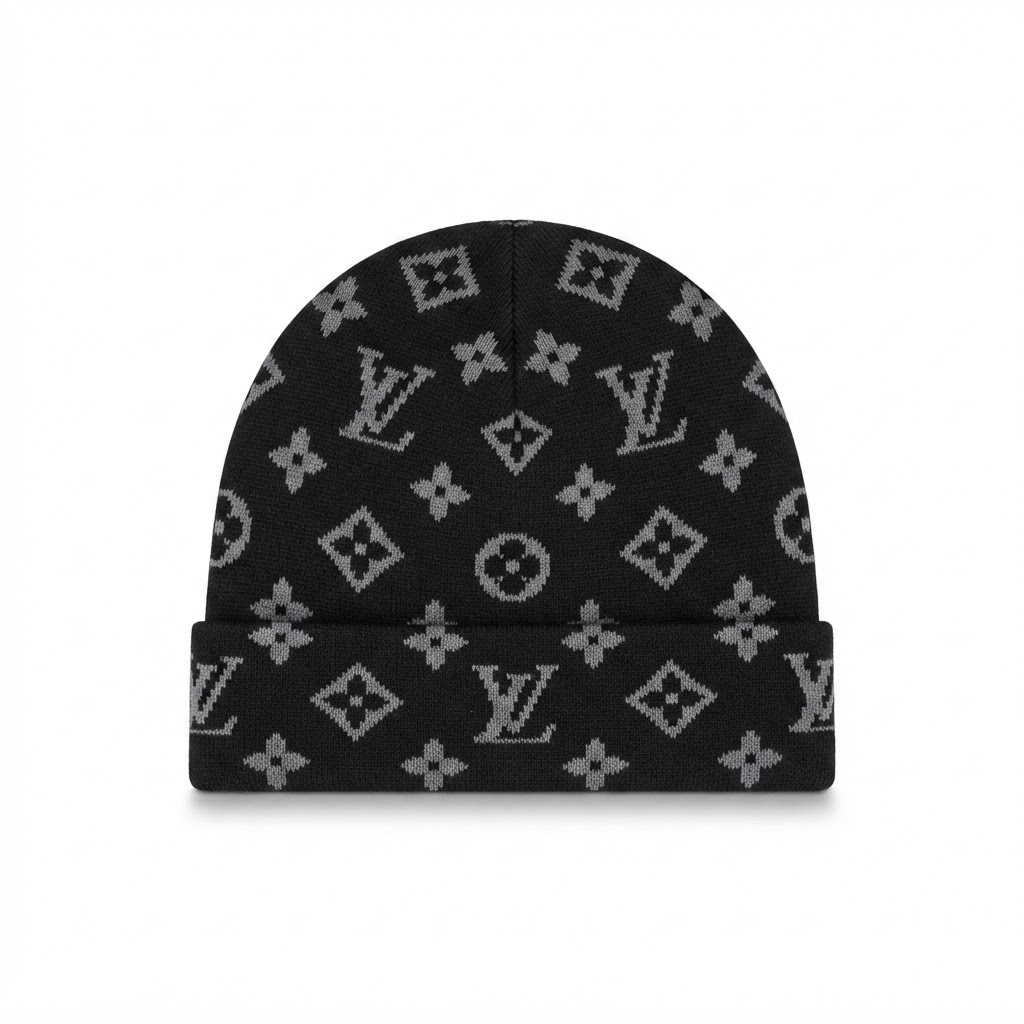 Louis Vuitton Classic Monogram Knit Beanie
