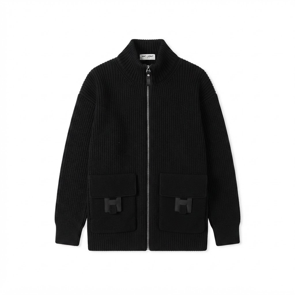 Saint Laurent Knit Zip Jacket
