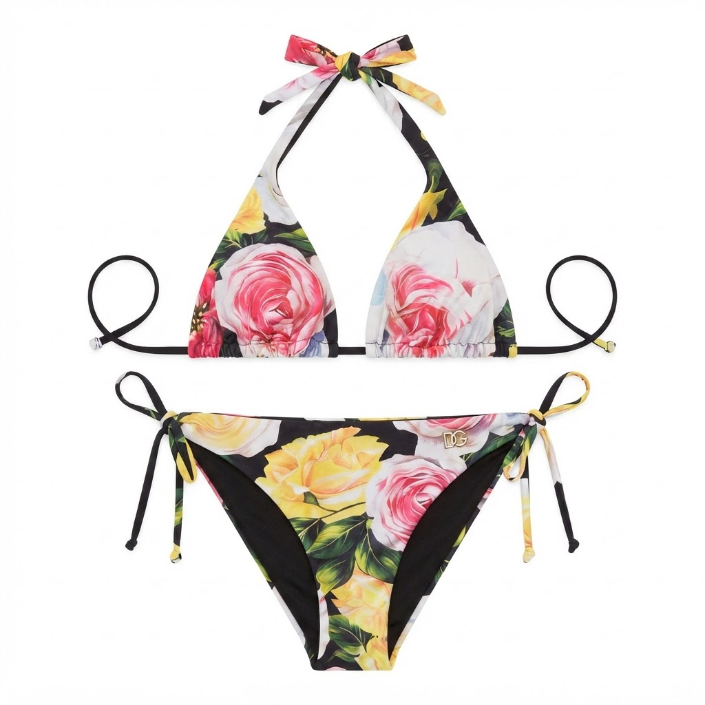 D&G Rose Floral Bikini Set