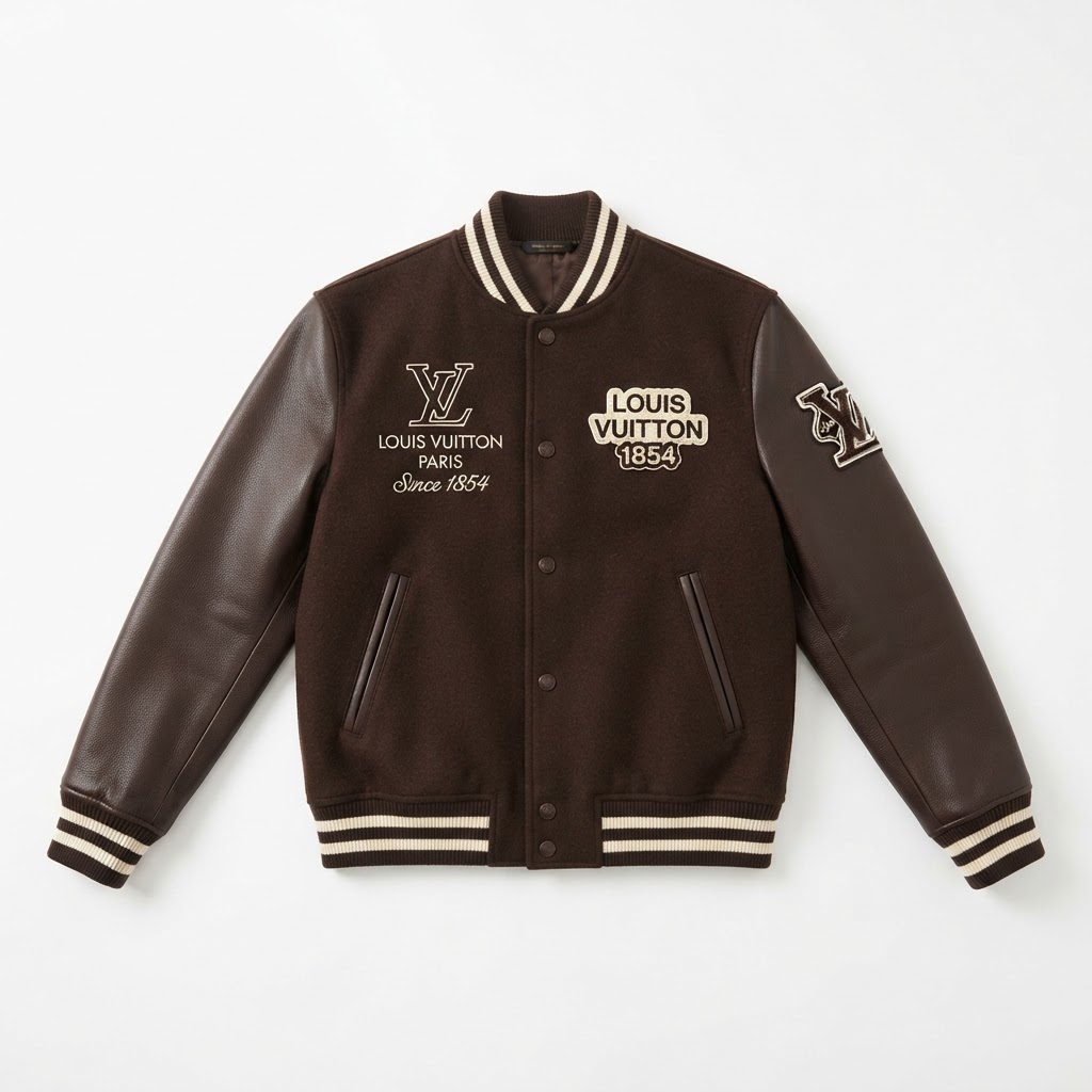 LV Varsity Jacket — Brown / Since 1854