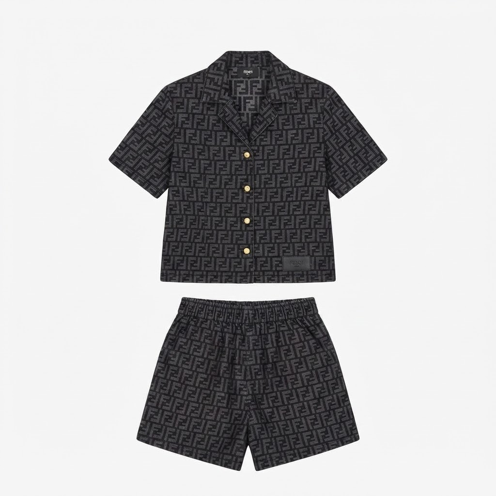 Fendi Denim Two-Piece Set