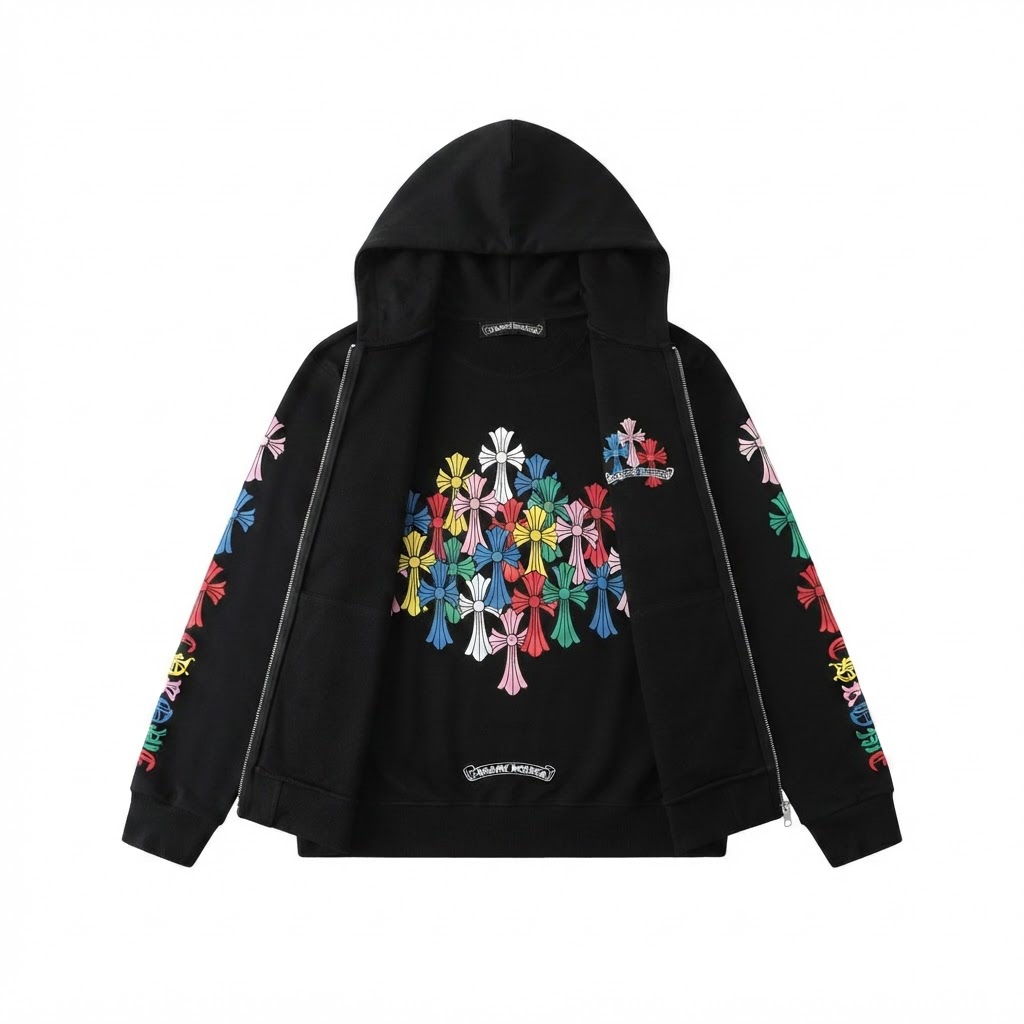 Chrome Hearts Multi Cross Zip Hoodie