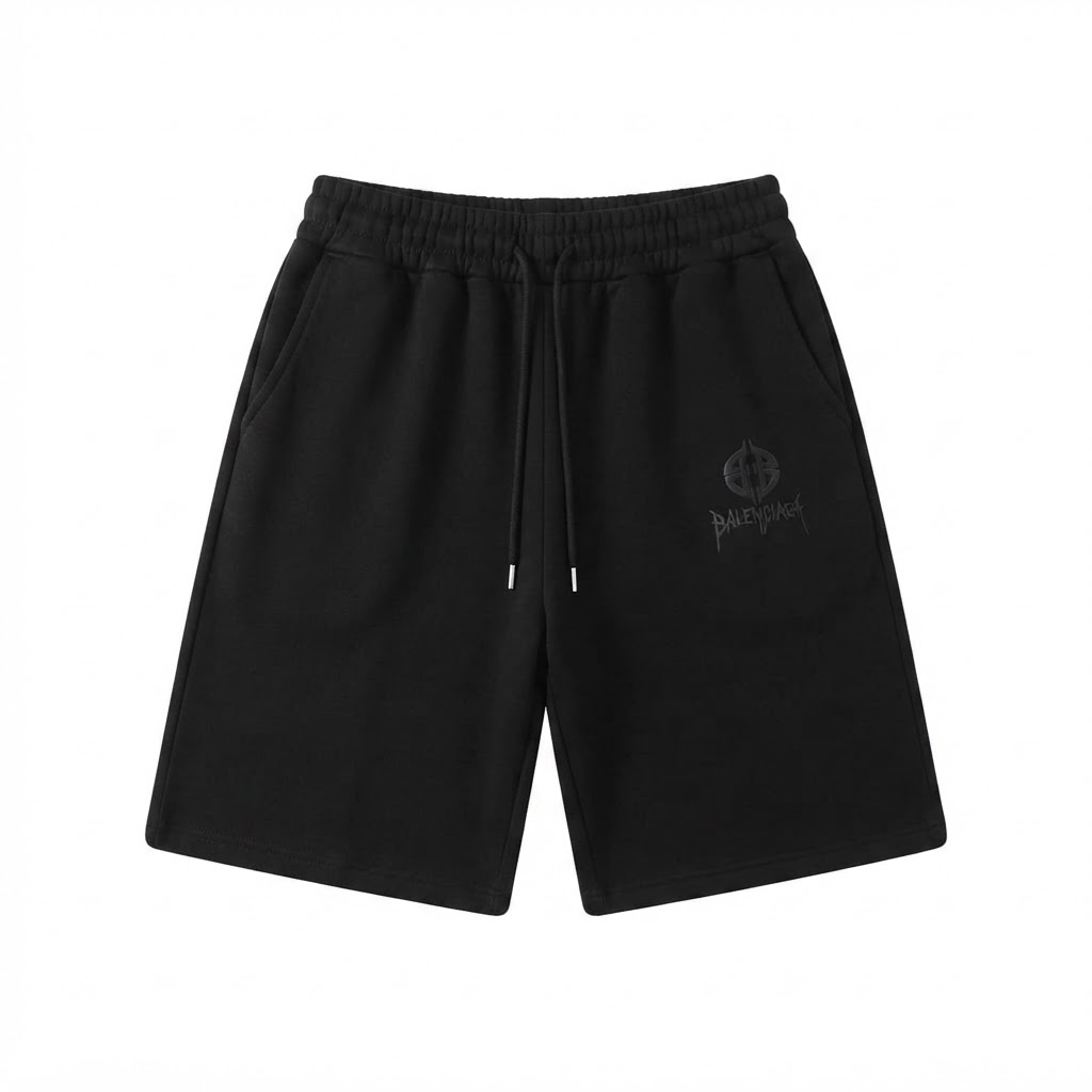 BALENCIAGA Gothic Script Shorts