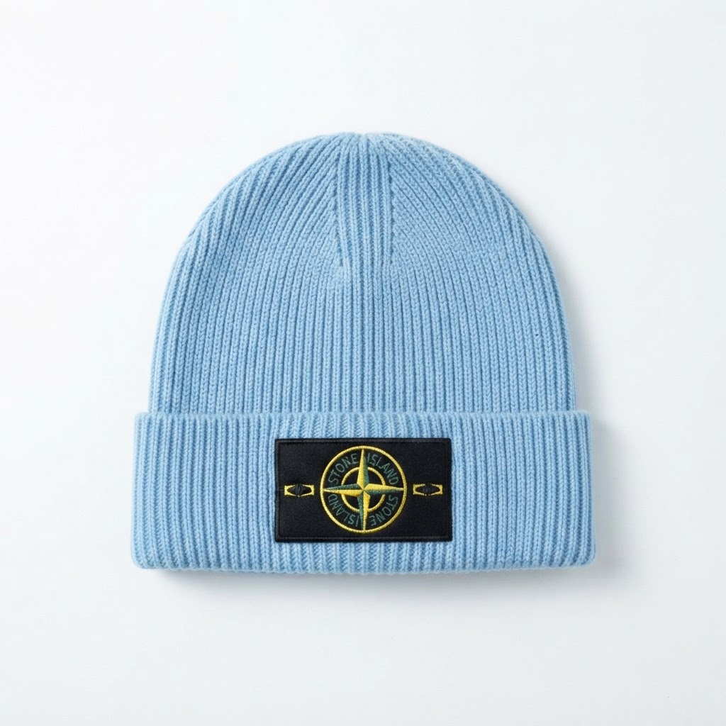 Stone Island Compass Patch Knit Beanie