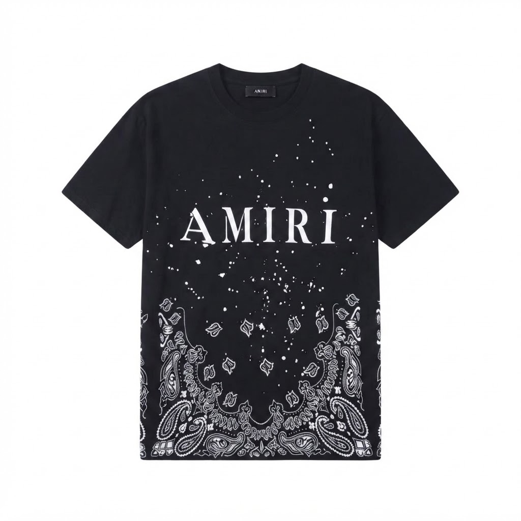 AMIRI Paisley Splatter T-Shirt