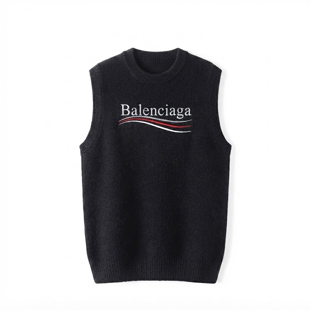 Balenciaga Embroidered Sweater Vest