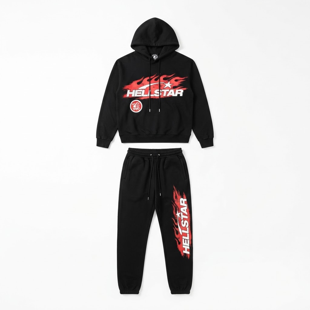 Hellstar Sport Flame Tracksuit
