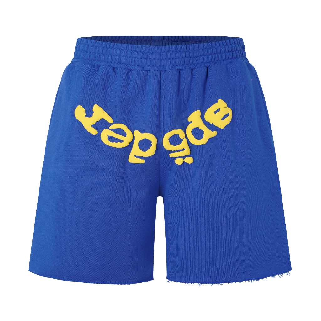 Sp5der Yellow Logo Shorts