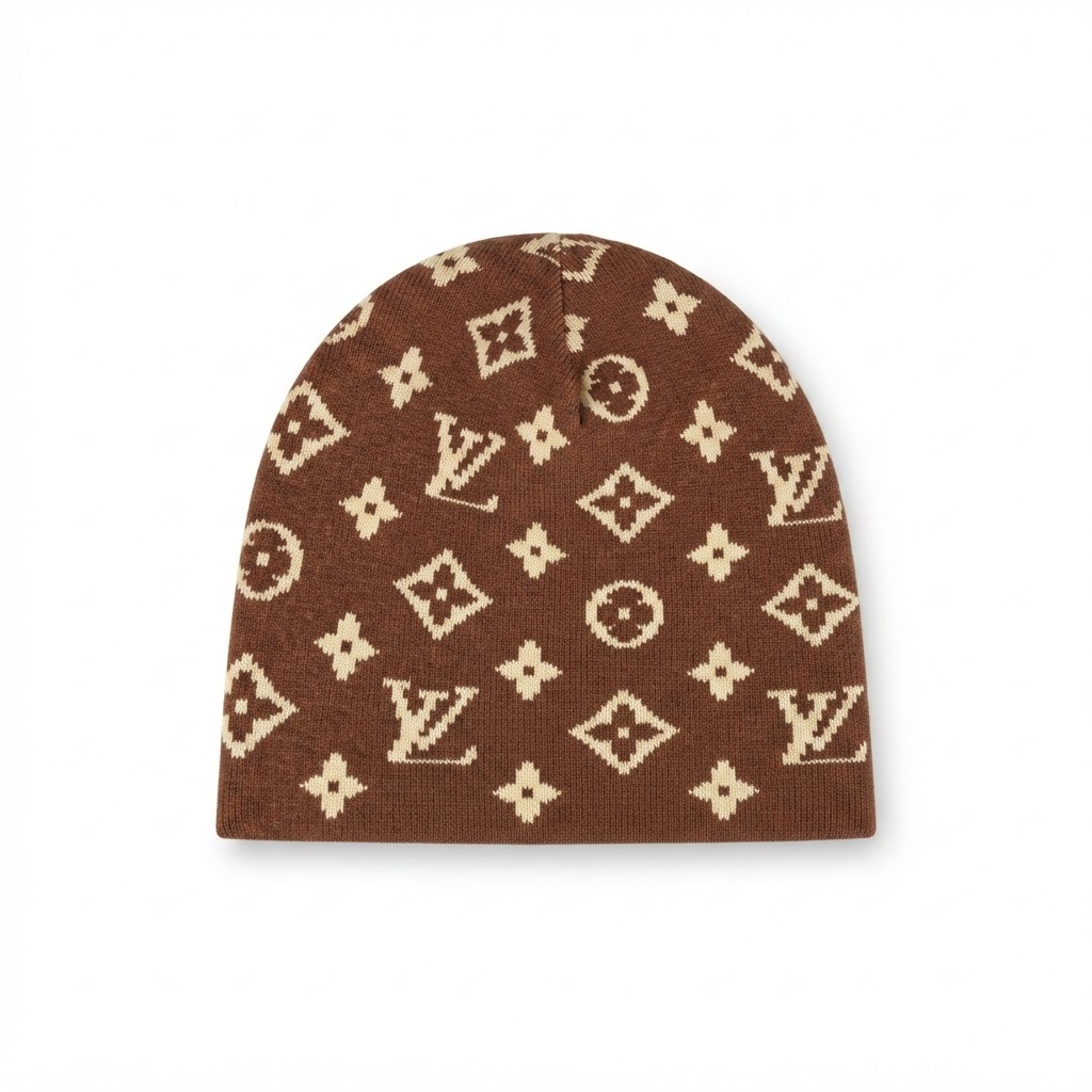 Louis Vuitton Classic Monogram Knit Beanie