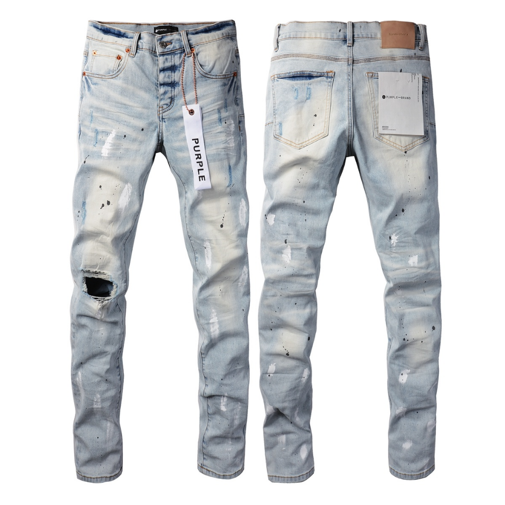 Purple Brand Stud Slim Jeans — Black