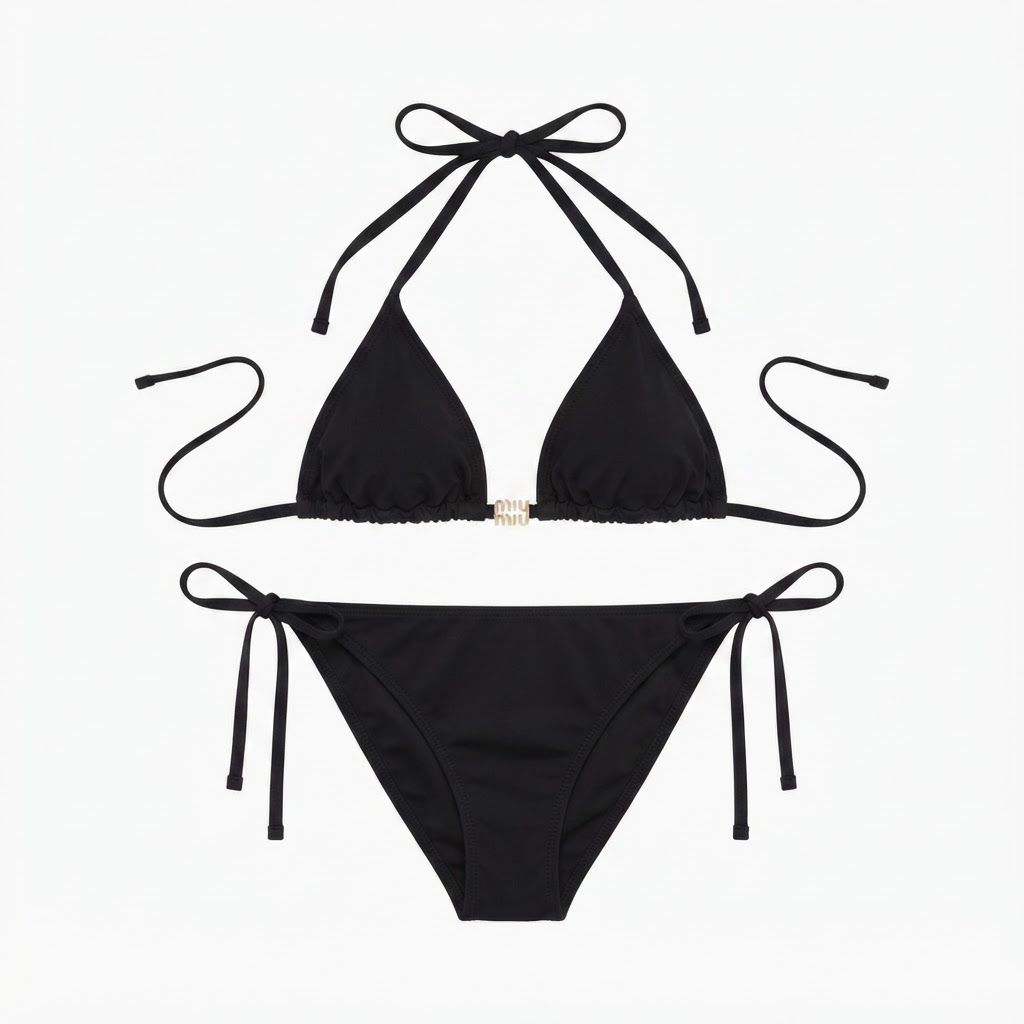 Miu Miu Black Bikini Set