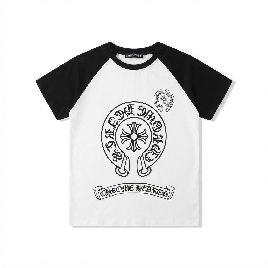 Chrome Hearts Raglan Crop Tee