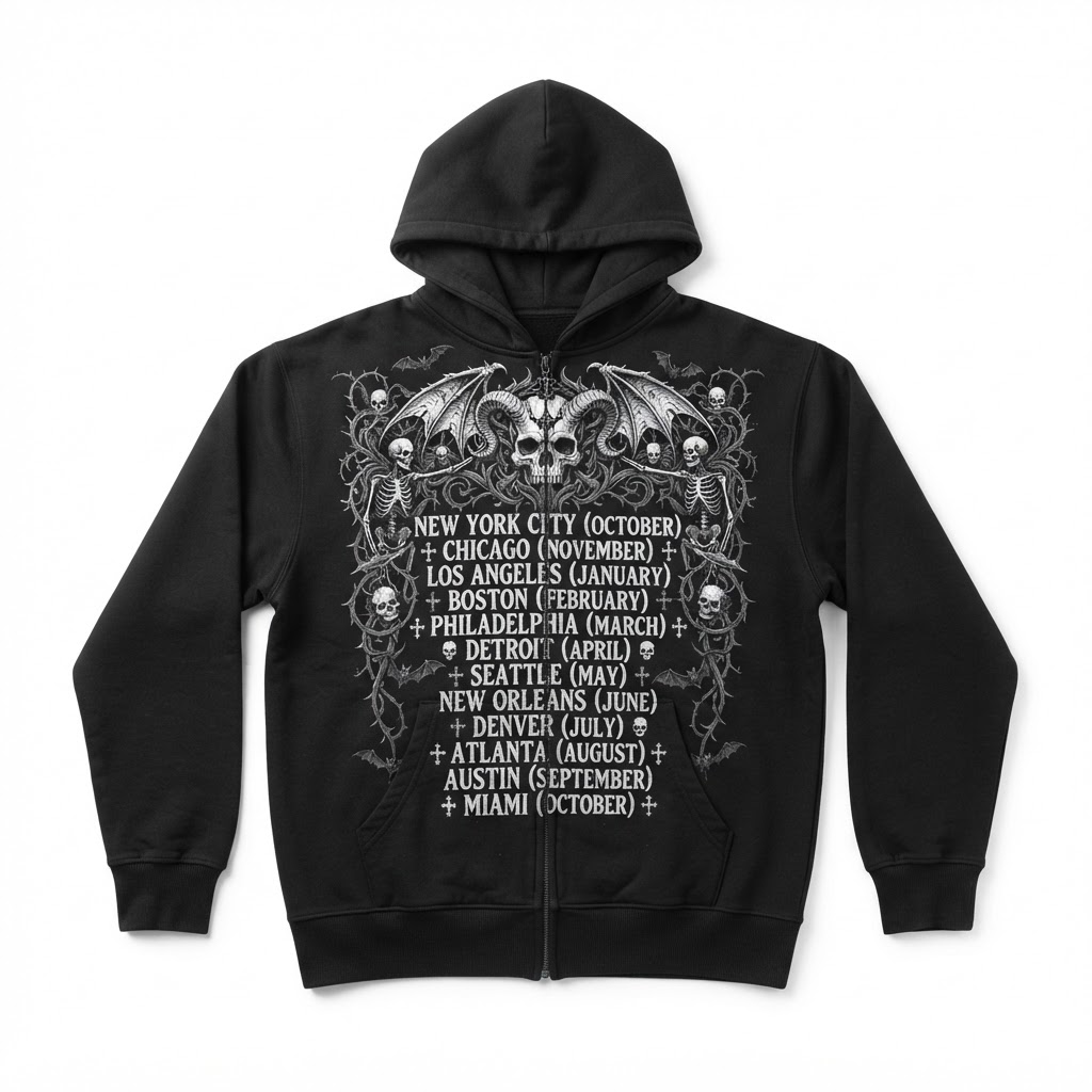 Valley Sport Dept Zip-Up Hoodie — Cities Gothic