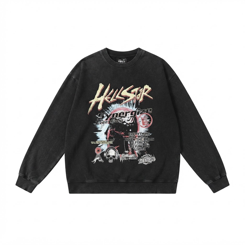 Hellstar Synergize Every Day Skull Long Sleeve