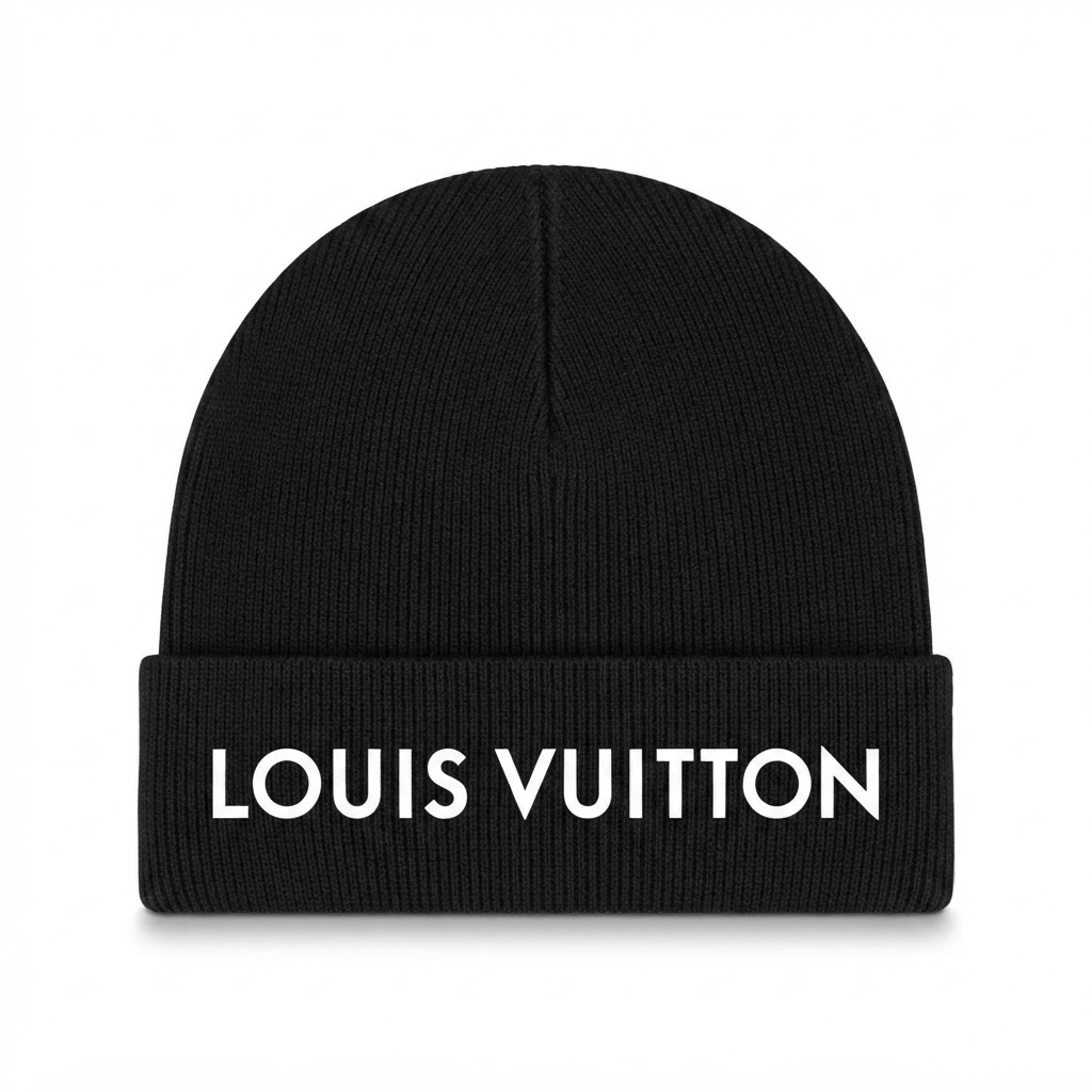 Louis Vuitton Text Logo Knit Beanie