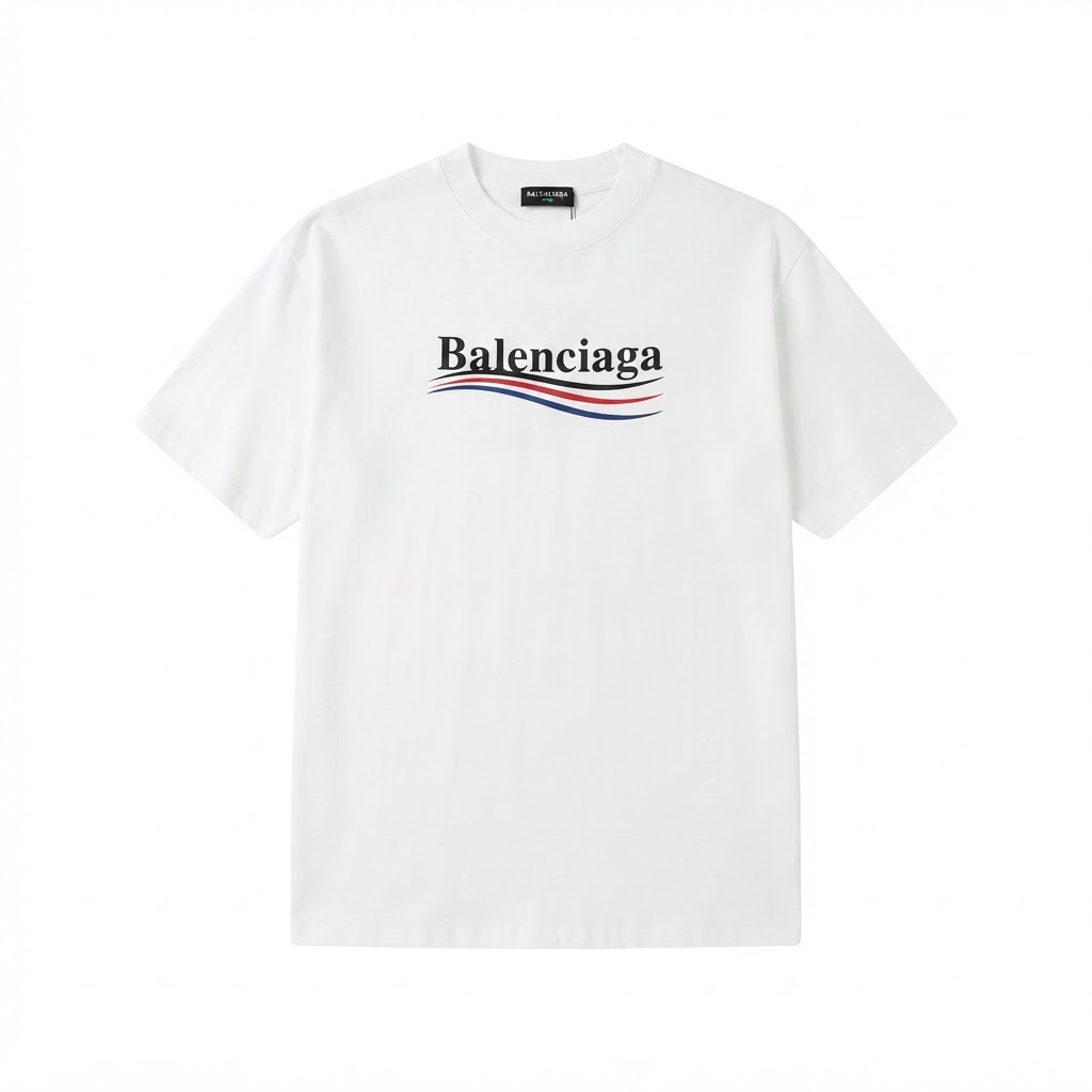 BALENCIAGA Wave Logo Tee