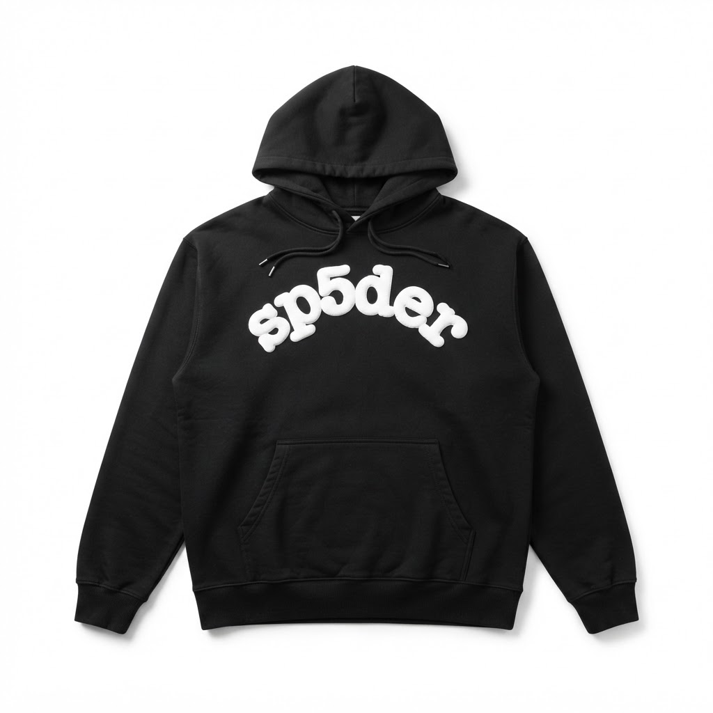 Sp5der Text Hoodie