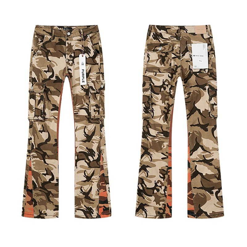 Purple Brand Desert Camo Cargo Flare Jeans (Women's)
