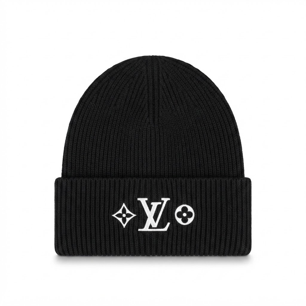 Louis Vuitton Embroidered Monogram Beanie