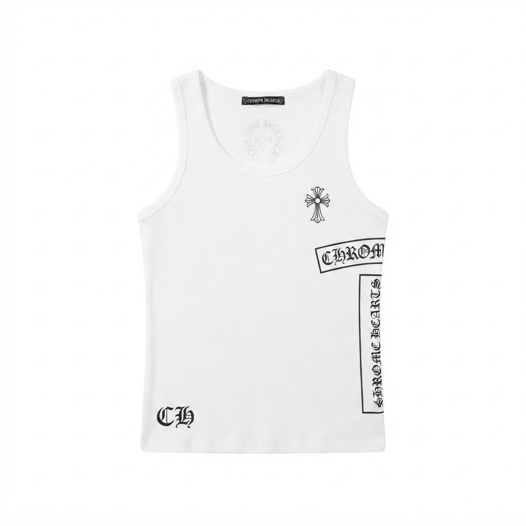 Chrome Hearts Ribbed Tank