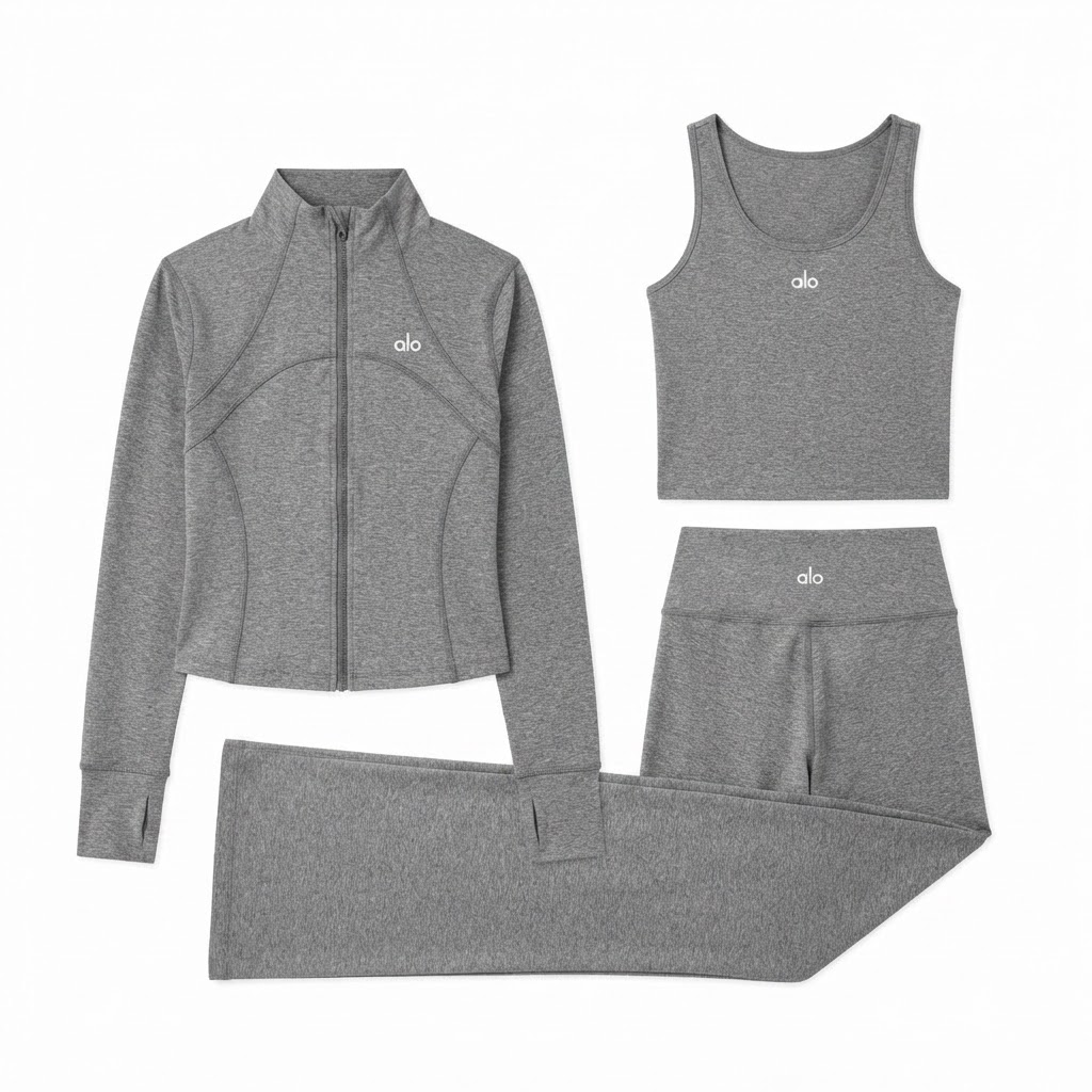 Alo 3-Piece Jacket, Tank & Trousers Set