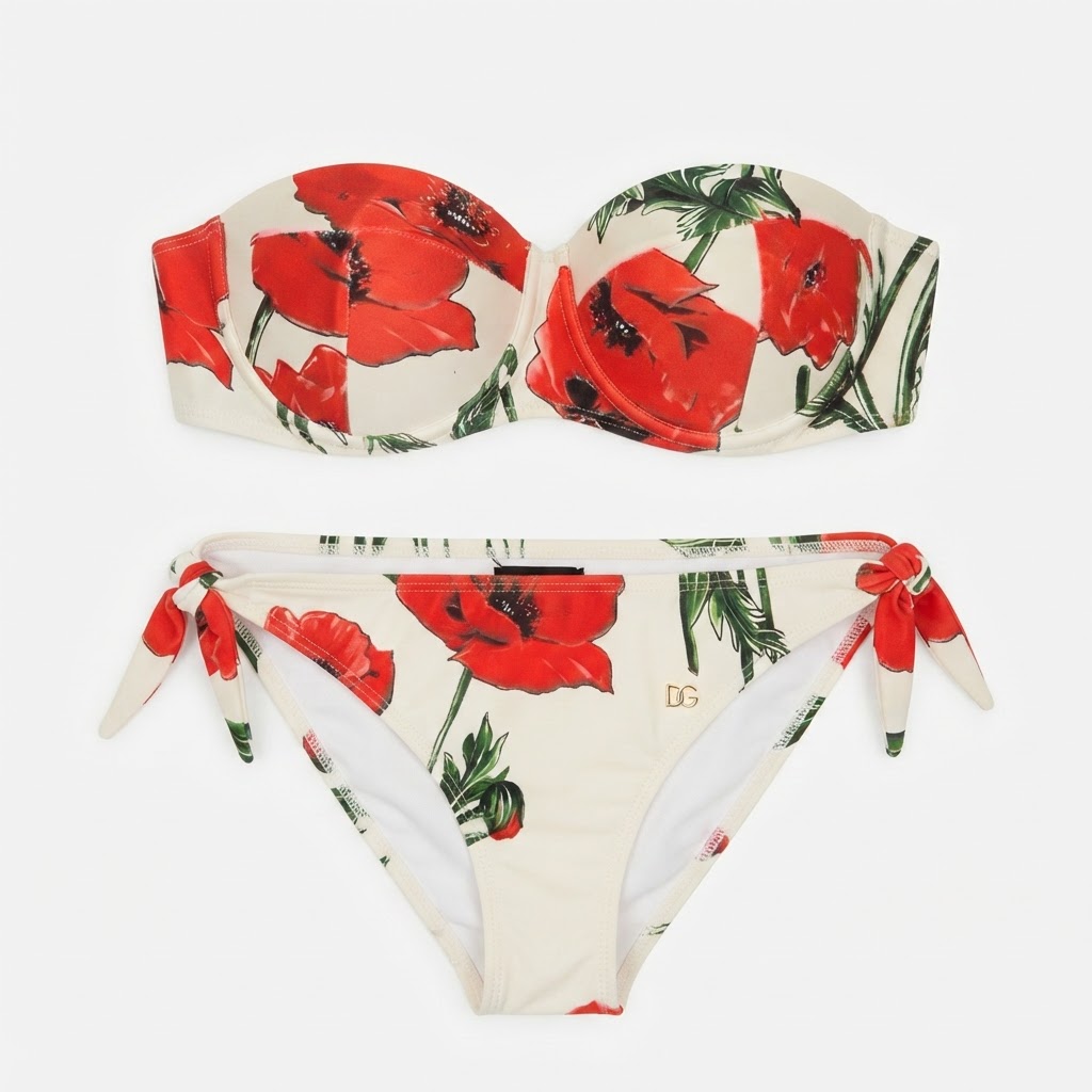 D&G Poppy Floral Bikini Set