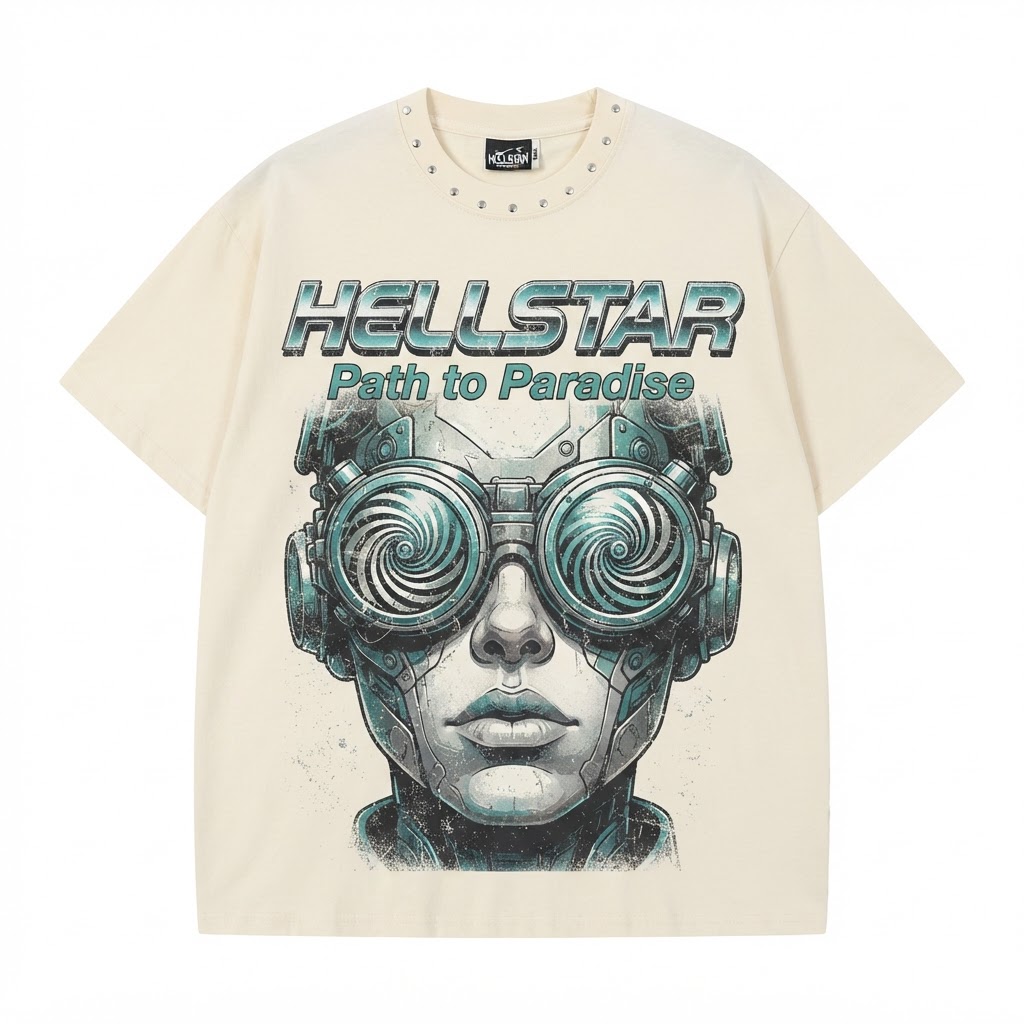 Hellstar Path to Paradise Studded Tee