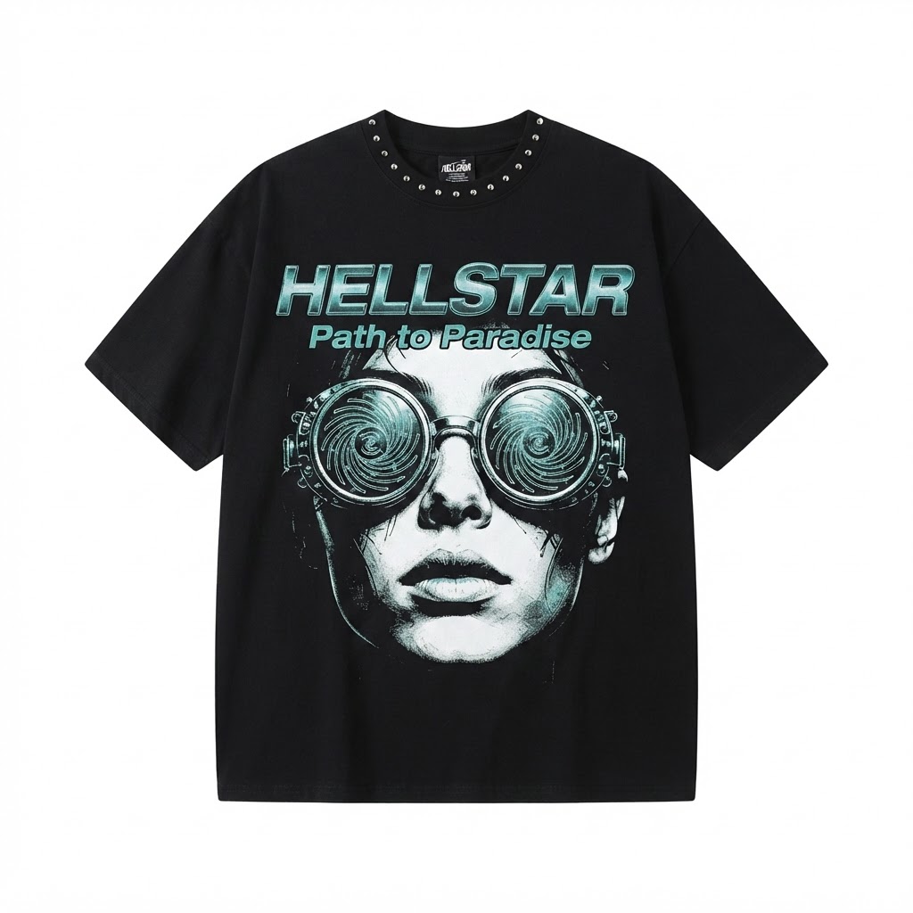 Hellstar Path to Paradise Studded Tee