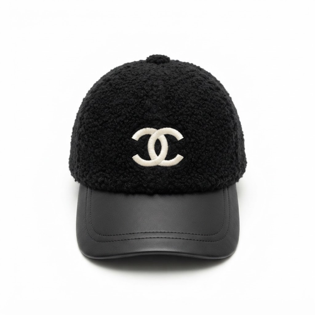 Chanel Fuzzy CC Baseball Cap