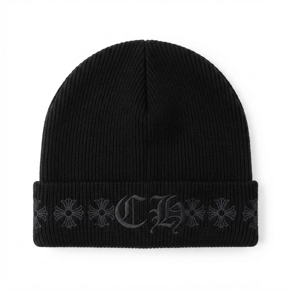 Chrome Hearts CH Cross Knit Beanie