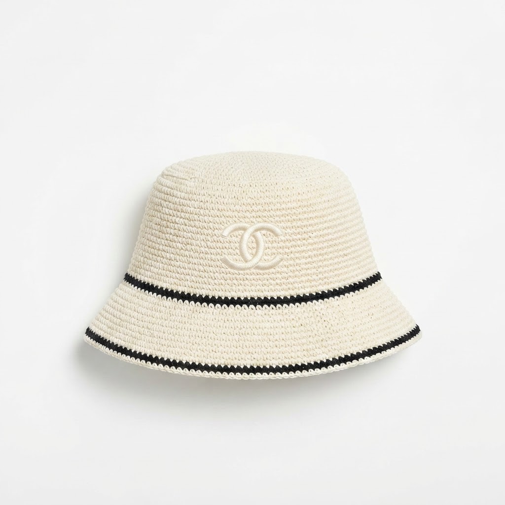 Chanel Corduroy CC Bucket Hat