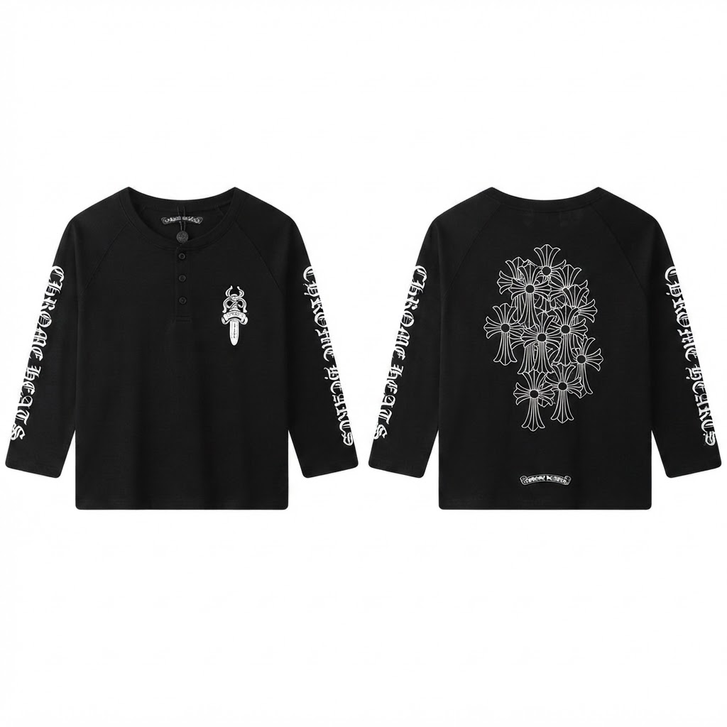 Chrome Hearts Henley Crop