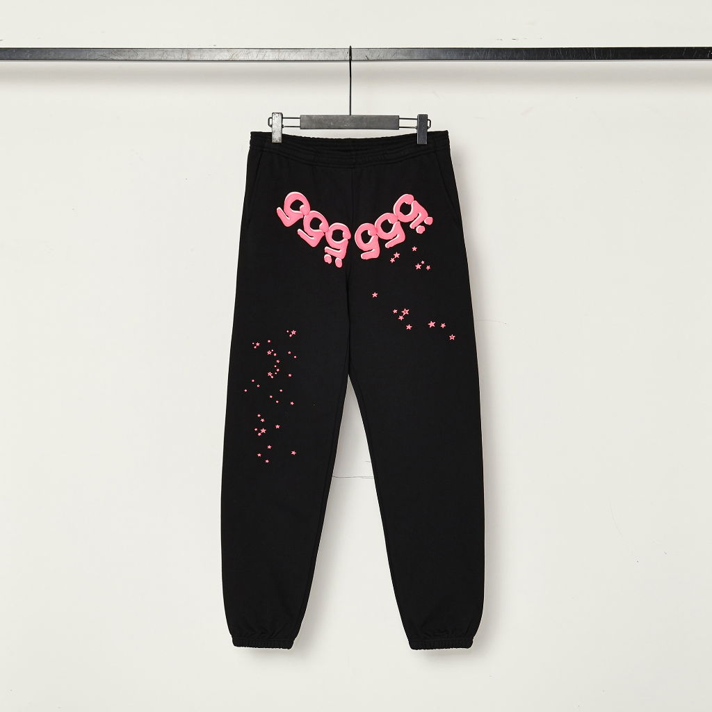 Sp5der 555 Pink Stars Sweatpants