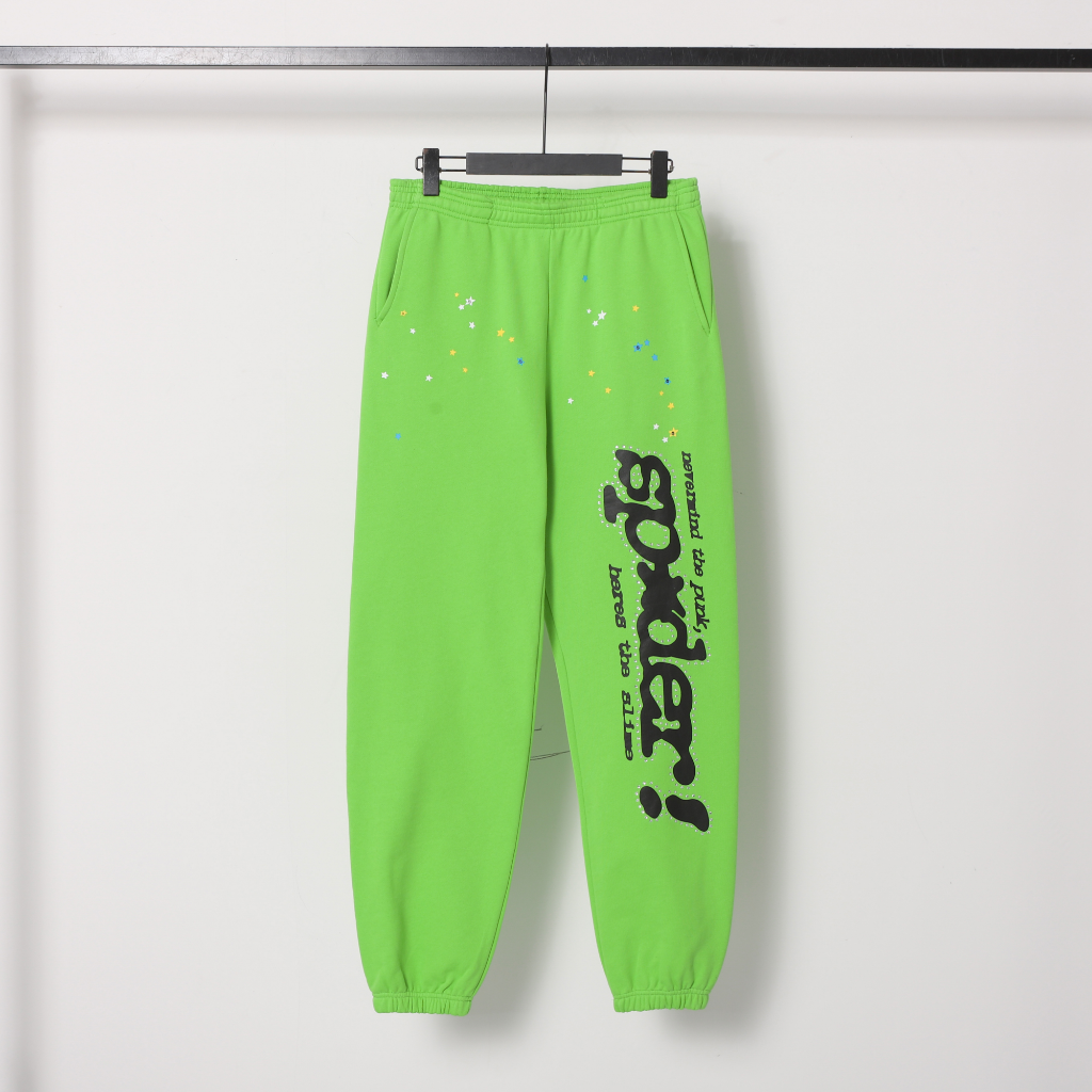 Sp5der Nevermind Slime Sweatpants