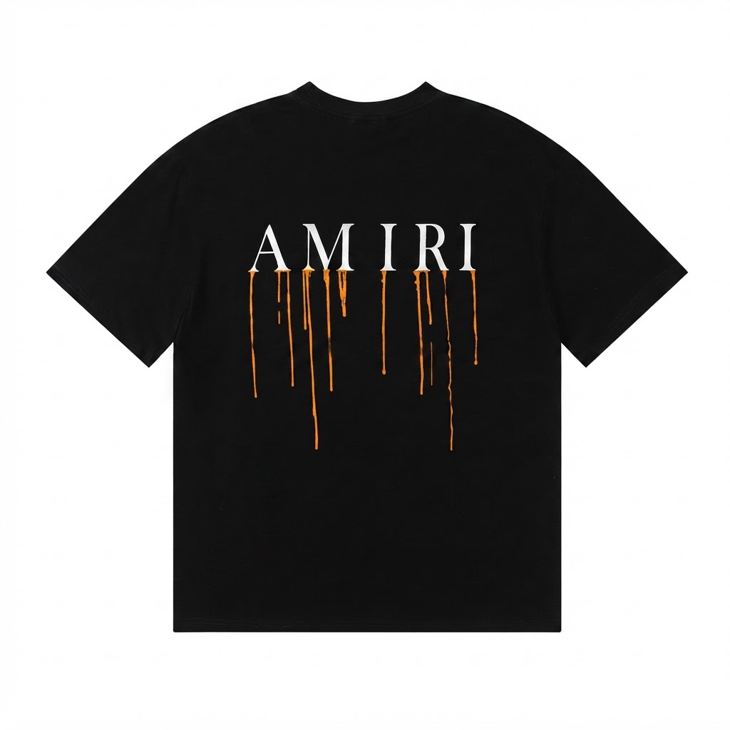 AMIRI Orange Drip AM T-Shirt