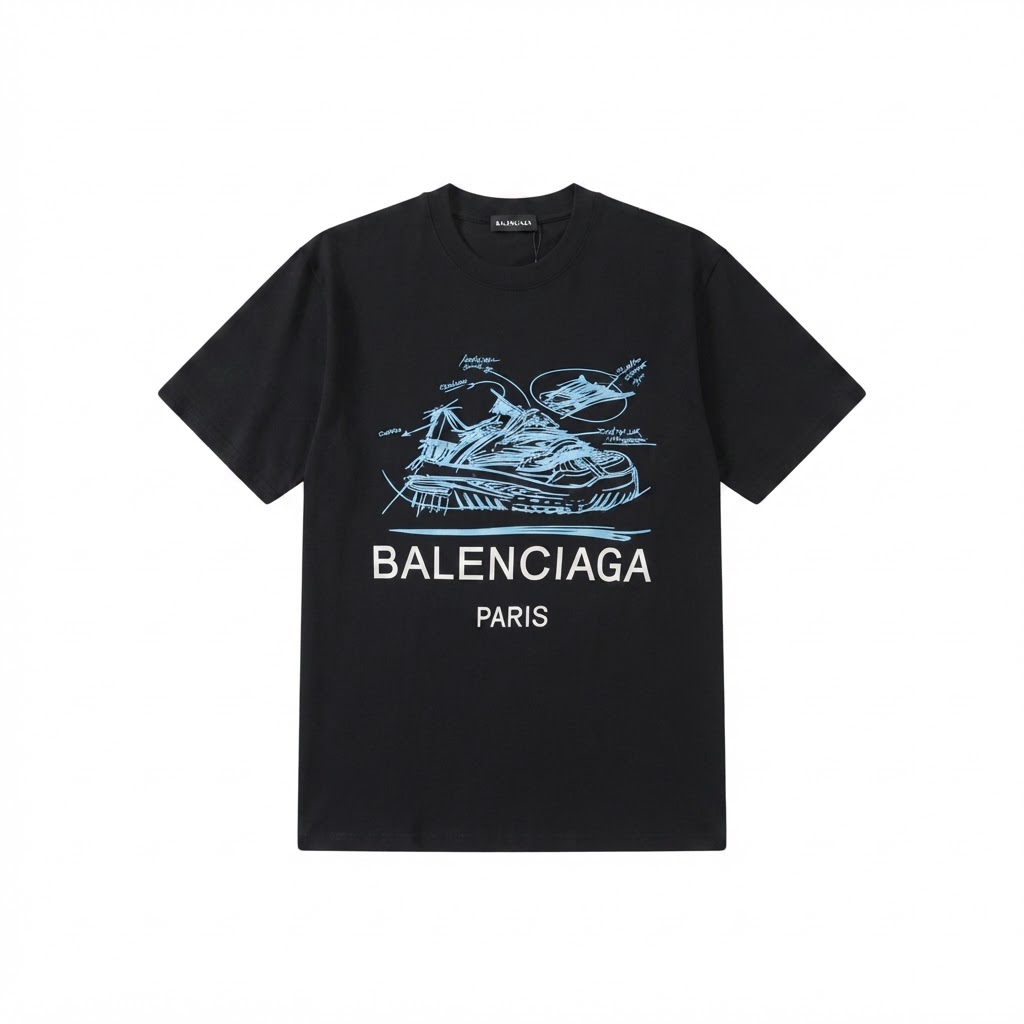 BALENCIAGA Sneaker Sketch Tee