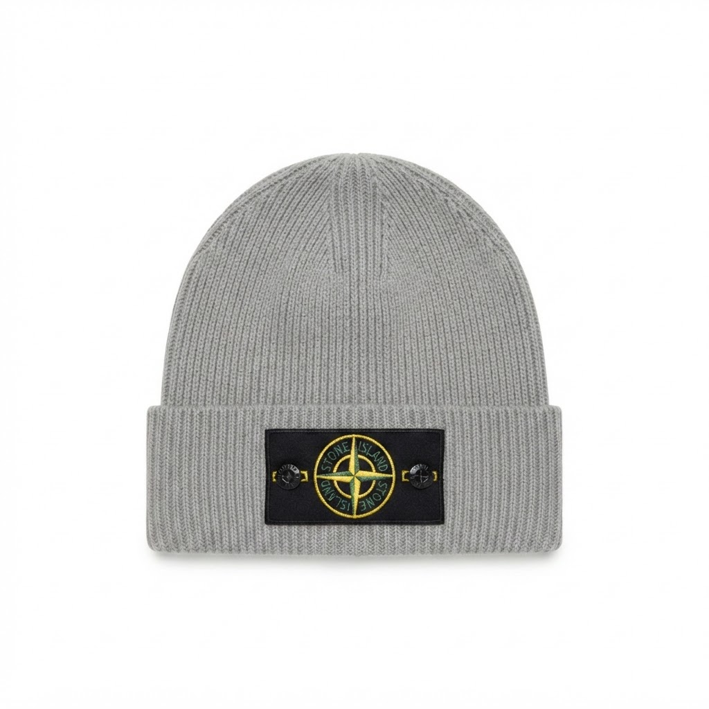 Stone Island Compass Patch Knit Beanie