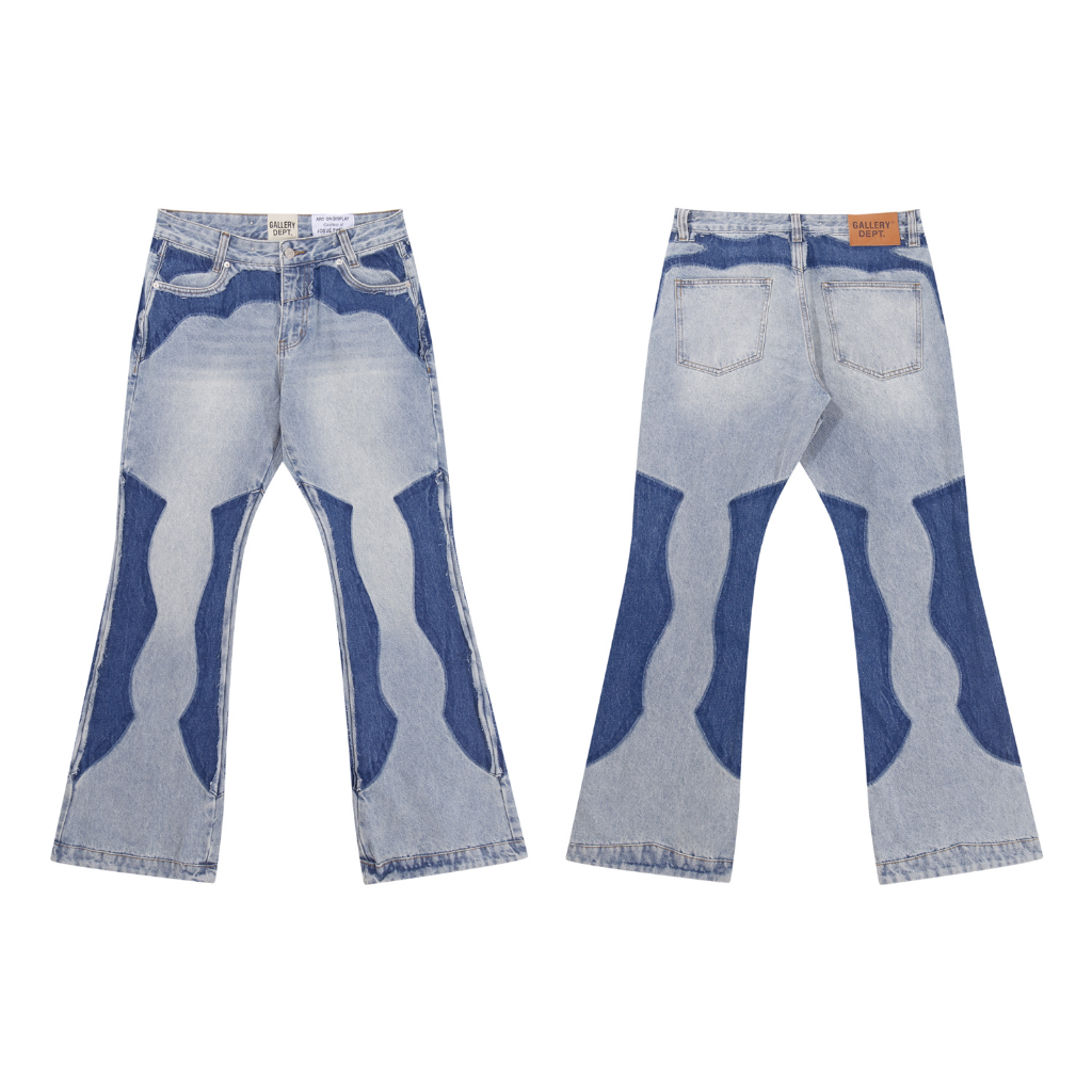 Gallery Dept. Blue Paint Splatter 'Gallery' Tag Jeans