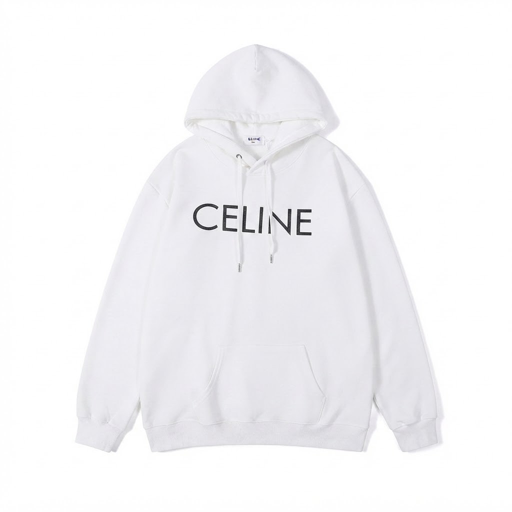 CELINE Logo Pullover Hoodie