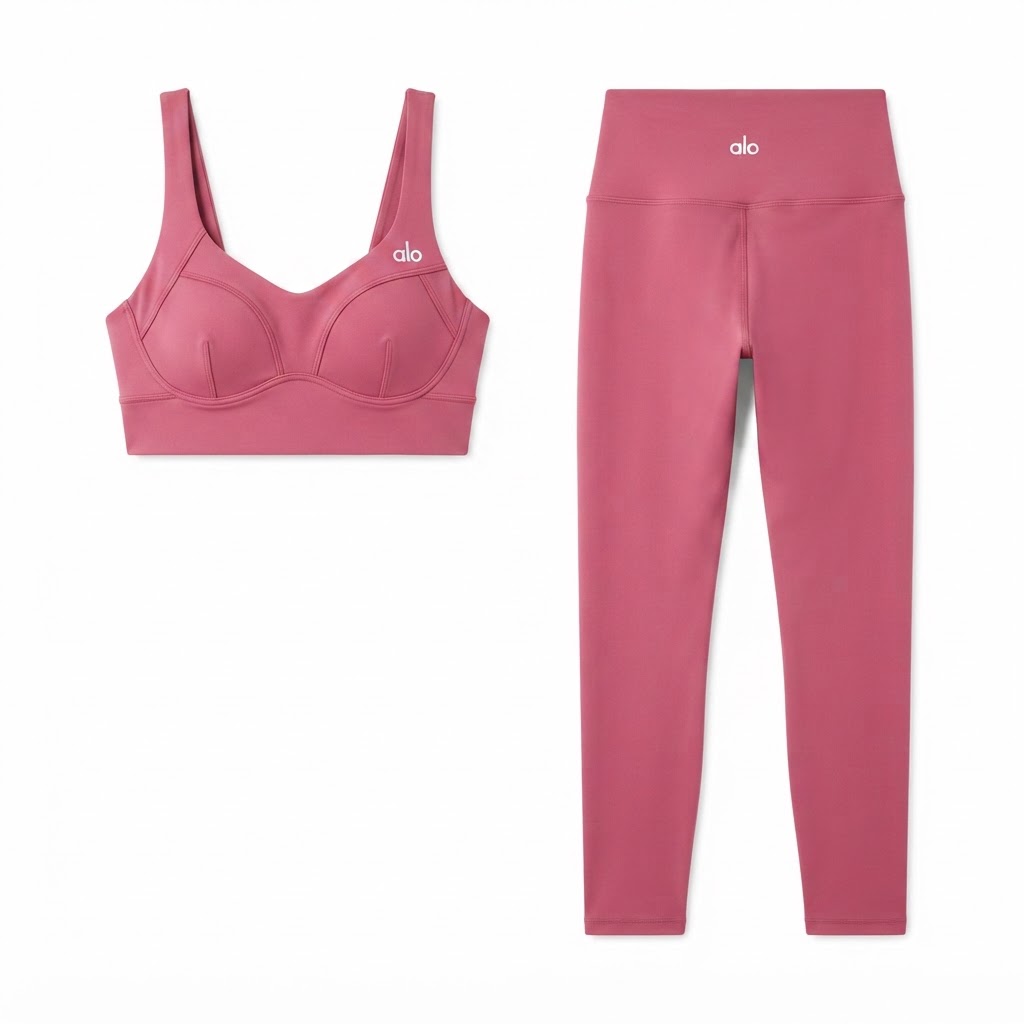 Alo Contoured Sports Bra & Leggings Set