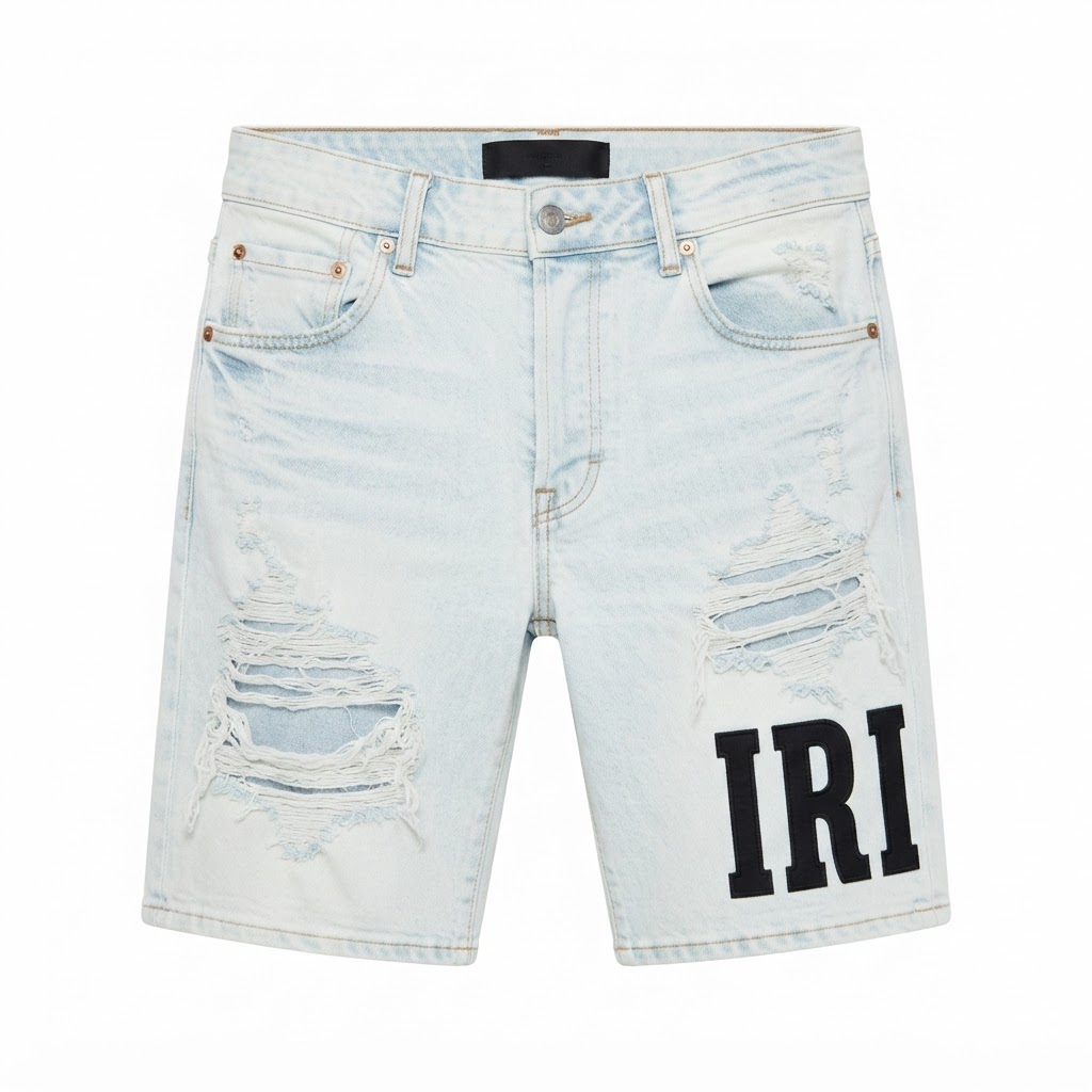AMIRI Appliqué Denim Jorts