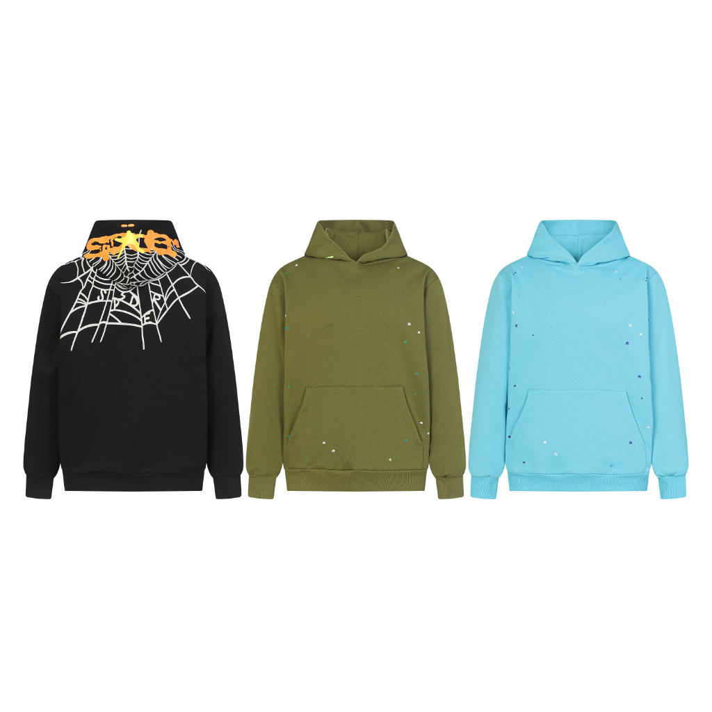 Sp5der Hood Graphic Hoodie