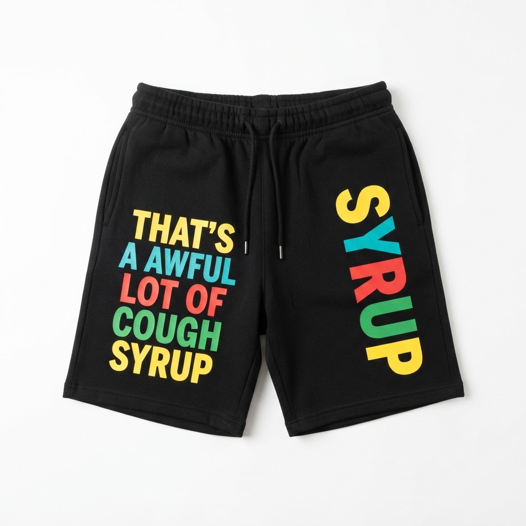 TAALOCS Shorts — Black Multicolor SYRUP